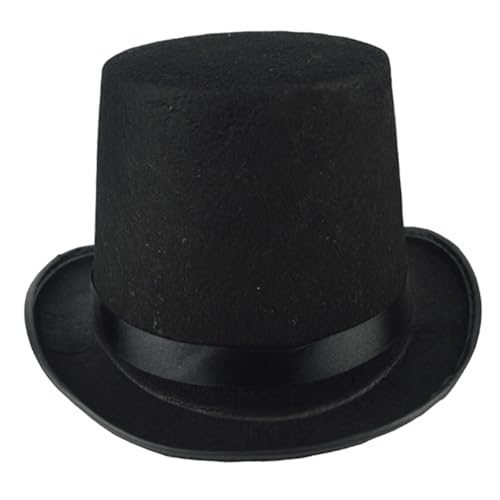 Top -Hüte für Männer 6, 3 Zoll hohe schwarze Top -Hut -Größe Zauberer Kostümhut für formelle Showman Party Hüte Halloween Kostümzubehör Top -Hüte für Männer 6, 3 Zoll hohe schwarze Top -Hut -Größe Zauberer Kostümhut für formelle Showman Party Hüte Halloween Kostümzubehör von Perwteriy