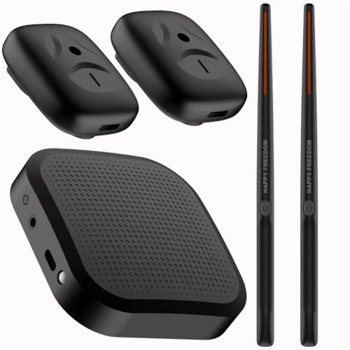 Pesderty Tragbares Elektronisches Luftschlagzeug - Virtuelle Drumsticks und Pedale, Ideal für Anfänger, Kinder und Erwachsene B von Pesderty