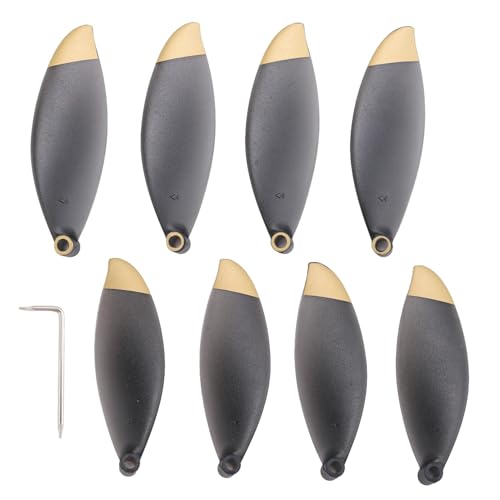 Pesfehhy 8 StüCke Propeller Requisiten für Papagei Anafi Drone Blatt FlüGel Fan ZubehöR (Schwarz und Gold) von Pesfehhy