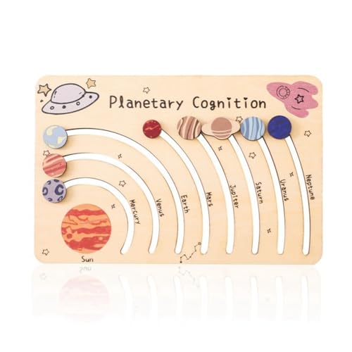 Pesfehhy -Cognitionsplatte, Bewegliche Orbit-Holzgalaxie, Kognitionsspielbrett, Lerninteraktives Spielzeug, Feine Verarbeitung Pesfehhy -Cognitionsplatte, Bewegliche Orbit-Holzgalaxie, Kognitionsspielbrett, Lerninteraktives Spielzeug, Feine Verarbeitung von Pesfehhy