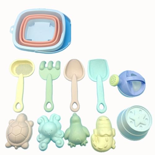 Pesfehhy Strand-Set, 11-teilig, Strandspielzeug, geeignet für Kinder, Geschenk für den Sommer im Freien, A von Pesfehhy