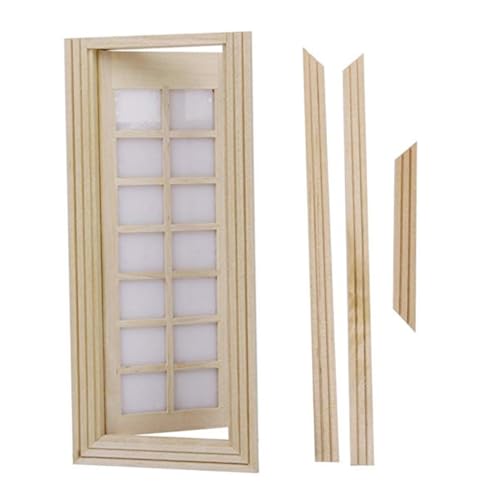 1 Set Miniatur Holztür 6-Schleier-Eintürfenster 1/12 Puppenhaus DIY Decor Accessoire, Puppenzubehör 1 Set Miniatur Holztür 6-Schleier-Eintürfenster 1/12 Puppenhaus DIY Decor Accessoire, Puppenzubehör von Pesoncarl