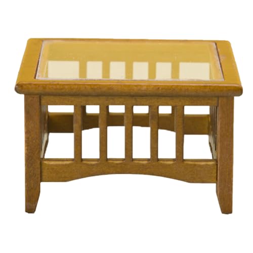 1:12 Skala Dollhouse Möbel, hölzerne Hohlaus Tee Tisch Miniaturtisch, 2,9 x 22,9 x 1,8 Zoll DIY Dollhouse für Doll House Wohnzimmer Kindergeschenke, Spielzeug von Pesoncarl