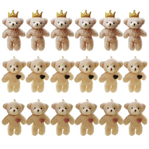 18 PCs Mini gefüllt Plüschbären, 4,7 -Zoll -Mini -Bärenspielzeug Tiny Bears Doll Bulk weiche kleine Bären -Ornament Plüschgefüllte Tiere für Schlüsselbund DIY Craft Party Gunst, Kinder Kleinkinder 18 PCs Mini gefüllt Plüschbären, 4,7 -Zoll -Mini -Bärenspielzeug Tiny Bears Doll Bulk weiche kleine Bären -Ornament Plüschgefüllte Tiere für Schlüsselbund DIY Craft Party Gunst, Kinder Kleinkinder von Pesoncarl