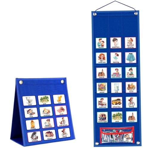 1Set visueller Zeitplan für Kids Weekly Behavioral Planner Board Kinder visueller Zeitplan mit 96 Karten, die zusammenklappbare Lernroutine -Diagramme für Heimplaner, Style 1, Toys hängen 1Set visueller Zeitplan für Kids Weekly Behavioral Planner Board Kinder visueller Zeitplan mit 96 Karten, die zusammenklappbare Lernroutine -Diagramme für Heimplaner, Style 1, Toys hängen von Pesoncarl