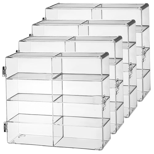 4pcs Display Case 4x2x2 'Stapelbares transparentes Modellauto -Anzeigekoffer mit sicherem Tür wasserdicht und staubdichtem Auto für Spielzeugkollektoren, Sport 4pcs Display Case 4x2x2 'Stapelbares transparentes Modellauto -Anzeigekoffer mit sicherem Tür wasserdicht und staubdichtem Auto für Spielzeugkollektoren, Sport von Pesoncarl