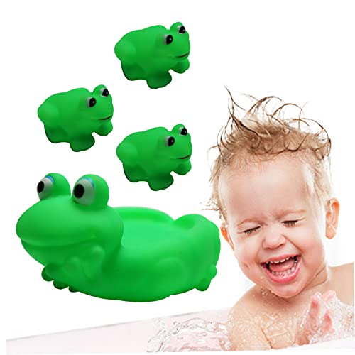Baby Bad Spielzeug Gummi -Frosch -Badspielzeug schwimmendem Squeeze Frog Family Badewanne Spielzeug für Babygeschenk Mom mit 3 4pcs, Strandspielzeug Baby Bad Spielzeug Gummi -Frosch -Badspielzeug schwimmendem Squeeze Frog Family Badewanne Spielzeug für Babygeschenk Mom mit 3 4pcs, Strandspielzeug von Pesoncarl