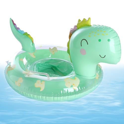 Baby Swimming Float Baby aufblasbarer Pool Schwimmer Dinosaurier Kinder PVC Schwimmring Kinder Wasserspielzeugzubehör für Kleinkinder im Alter von 1 bis 5, 54x54x35 cm Grün, Sportspielzeug im Freien von Pesoncarl
