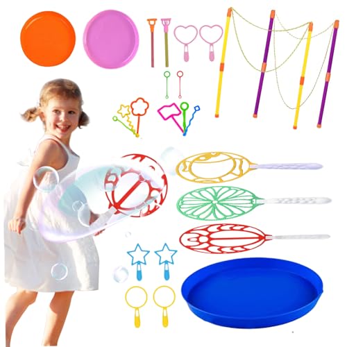 Bubble Stabs Set Giant Bubbles Wand Kit Lustiger großer Blasenhersteller für Kid Summer Outdoor Spielzeuggartenspiel 1Set 24PCS, Strandspielzeug Bubble Stabs Set Giant Bubbles Wand Kit Lustiger großer Blasenhersteller für Kid Summer Outdoor Spielzeuggartenspiel 1Set 24PCS, Strandspielzeug von Pesoncarl