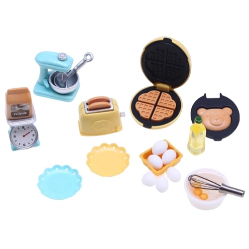 Dollhouse Kitchen Set, 10pcs/Set Plastic Dollhouse Kitchen -Accessoires enthalten Waffelhersteller, Toaster, Maßstab, Mixer, Möbel für Doll House Decor Kindergeschenke, Style 2, Spielzeug, Spielzeug Dollhouse Kitchen Set, 10pcs/Set Plastic Dollhouse Kitchen -Accessoires enthalten Waffelhersteller, Toaster, Maßstab, Mixer, Möbel für Doll House Decor Kindergeschenke, Style 2, Spielzeug, Spielzeug von Pesoncarl