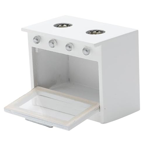 Dollhouse Möbel, Holz 1/12 Spielzeugherde Einfacher weißer Puppenhaus Küche Miniatur Delikate Modellofen Dekor Realistisches Accessoir Dollhouse Möbel, Holz 1/12 Spielzeugherde Einfacher weißer Puppenhaus Küche Miniatur Delikate Modellofen Dekor Realistisches Accessoir von Pesoncarl