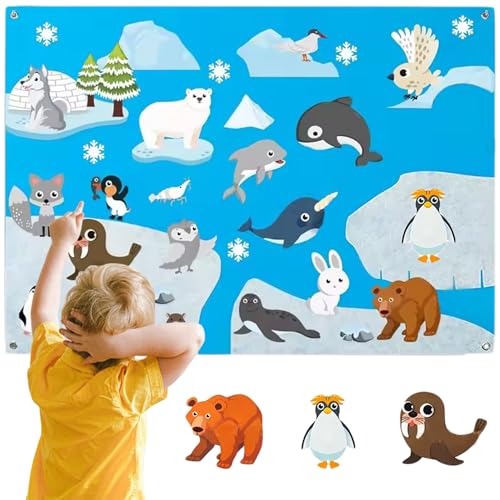 Filz Story Board Arctic Themen 41x20 Filz Board für Kleinkinder mit grommeten pädagogischen fantasievollen Cartoon Felt Board für Home, Vorschule, Kleinkindaktivitäten Filz Story Board Arctic Themen 41x20 Filz Board für Kleinkinder mit grommeten pädagogischen fantasievollen Cartoon Felt Board für Home, Vorschule, Kleinkindaktivitäten von Pesoncarl