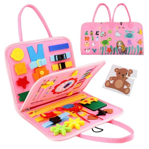 Filz beschäftigt Buch Bildung frühes Lernen Safe Soft Filz Babygeschäftige Buchgewohnheiten Wissen entwickeln Spielzeug für Jungen und Mädchen, Spielzeug -Playboards von Pesoncarl