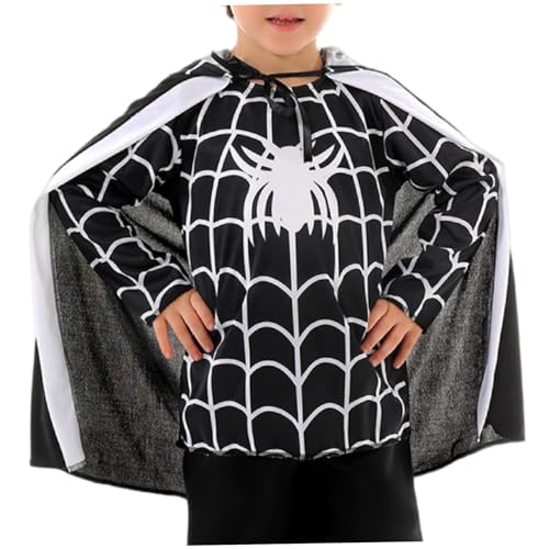 Halloween -Kostüme für Kinder cooles Spinnenkostüm mit Umhang für Cosplay Party Performance No Hosen, kleines, Kostüm Halloween -Kostüme für Kinder cooles Spinnenkostüm mit Umhang für Cosplay Party Performance No Hosen, kleines, Kostüm von Pesoncarl