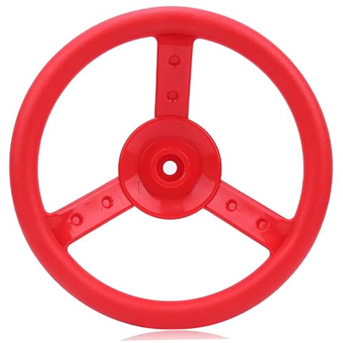 Lenkradspielzeug, 10 Dia..Red Realistic Playplatz Kinder Lenkrad 360 ° Rotatierbares Plastiklenkrad für Spielplatz Swing Piratschiff von Pesoncarl