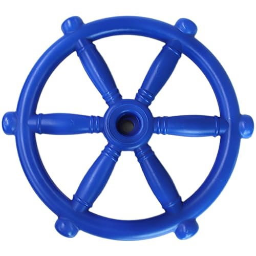 Lenkradspielzeug 12x12inch Feste Farbe Realistische Kinder Lenkrad 360 ° Rotatable Plastik für Spielplatz Swing Piratschiff, Blau, Sport Lenkradspielzeug 12x12inch Feste Farbe Realistische Kinder Lenkrad 360 ° Rotatable Plastik für Spielplatz Swing Piratschiff, Blau, Sport von Pesoncarl