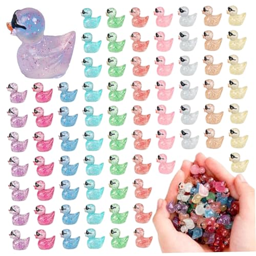 Mini Ducks 100 Pack Mini Harz Enten, leuchten im dunklen Glitz Mini Ducks 100 Pack Mini Harz Enten, leuchten im dunklen Glitz von Pesoncarl