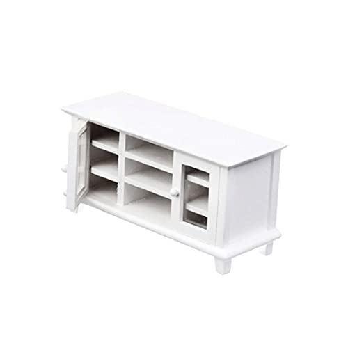 Miniatur -TV -Schrank Plastik Dollhouse TV Ständer DIY DUSGE Hausmöbel Spielzeug Weiß, Puppenzubehör Miniatur -TV -Schrank Plastik Dollhouse TV Ständer DIY DUSGE Hausmöbel Spielzeug Weiß, Puppenzubehör von Pesoncarl
