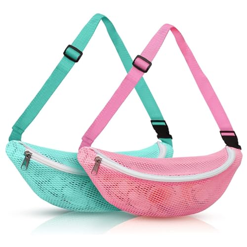Muschelbeutel Kinder 2 PCs Mesh Beach Bag Reißverschluss Strandspielzeug mit verstellbaren Riemen Muscheln, die Taille für Jungen und Mädchen sammeln, Spielzeug Muschelbeutel Kinder 2 PCs Mesh Beach Bag Reißverschluss Strandspielzeug mit verstellbaren Riemen Muscheln, die Taille für Jungen und Mädchen sammeln, Spielzeug von Pesoncarl
