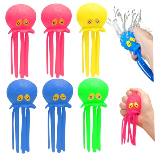 Oktopus Badespielzeug, 6pcs quietbares weiches süßes Oktopus-Pool-Spielzeug mit Multi-Löchern, Stressabbau Kleinkind Poolspielzeug, 6,3x2,6 Wasserssensorische Spielzeuge für Kids 3+, Beach, Strand Oktopus Badespielzeug, 6pcs quietbares weiches süßes Oktopus-Pool-Spielzeug mit Multi-Löchern, Stressabbau Kleinkind Poolspielzeug, 6,3x2,6 Wasserssensorische Spielzeuge für Kids 3+, Beach, Strand von Pesoncarl