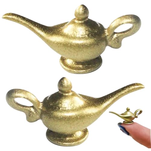 Pesoncarl 1 12 Skala Puppenhauszubehör, 2pcs Mini Doll House Alloy Aladdin Genie Lamp, DIY Miniature Dollhouse Accessoires für Dollhouse Decoration, Geschenk für Puppenhausliebhaber Pesoncarl 1 12 Skala Puppenhauszubehör, 2pcs Mini Doll House Alloy Aladdin Genie Lamp, DIY Miniature Dollhouse Accessoires für Dollhouse Decoration, Geschenk für Puppenhausliebhaber von Pesoncarl