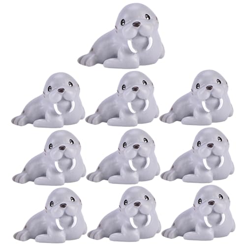 Pesoncarl 10pcs Walross Spielzeug, Sea Walrus Figuren Tierstatue, Wasserspielzeug Fischsammlung Spielzeug Synthetikharz Seespielzeug Geschenk für Familie, Freund und Kollegen Pesoncarl 10pcs Walross Spielzeug, Sea Walrus Figuren Tierstatue, Wasserspielzeug Fischsammlung Spielzeug Synthetikharz Seespielzeug Geschenk für Familie, Freund und Kollegen von Pesoncarl