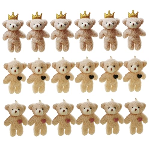 Pesoncarl 18 PCs Mini gefüllt Plüschbären, 4,7 Zoll Mini Bärenspielzeug Tiny Bears Doll Bulk weiche kleine Bären -Ornament Plüschgefüllte Tiere für Schlüsselbund DIY Craft Party Gunst, Spielzeug Pesoncarl 18 PCs Mini gefüllt Plüschbären, 4,7 Zoll Mini Bärenspielzeug Tiny Bears Doll Bulk weiche kleine Bären -Ornament Plüschgefüllte Tiere für Schlüsselbund DIY Craft Party Gunst, Spielzeug von Pesoncarl