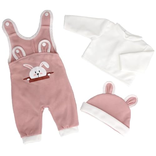 Pesoncarl 18 Zoll Puppenkleidung entzückende Hasenbabypuppenkleidung mit T-Shirt-Hosen und Hut einfallsreiches DIY-Geschenkset für Kindertag, Weihnachten und Geburtstage, Spielzeug Pesoncarl 18 Zoll Puppenkleidung entzückende Hasenbabypuppenkleidung mit T-Shirt-Hosen und Hut einfallsreiches DIY-Geschenkset für Kindertag, Weihnachten und Geburtstage, Spielzeug von Pesoncarl