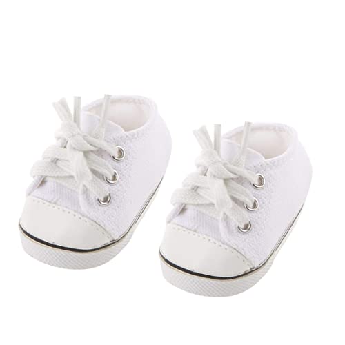 Pesoncarl 18 Zoll Puppenzubehör, 1Pair Puppenschuhe White Casual Skateboarding Schuhe Schuhe Schuhe für 18 Zoll Puppen Kinder Geschenkspielzeuge Pesoncarl 18 Zoll Puppenzubehör, 1Pair Puppenschuhe White Casual Skateboarding Schuhe Schuhe Schuhe für 18 Zoll Puppen Kinder Geschenkspielzeuge von Pesoncarl
