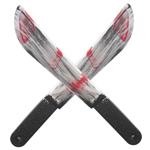 Pesoncarl 2 PCs Halloween -Messer, realistische blutige Metzgermesser -Requisiten, 2, x 15, 7in Plastikhandwerksspielzeug für Party, Streich, Cosplay, Dekorationen, Halloween 2025 Pesoncarl 2 PCs Halloween -Messer, realistische blutige Metzgermesser -Requisiten, 2, x 15, 7in Plastikhandwerksspielzeug für Party, Streich, Cosplay, Dekorationen, Halloween 2025 von Pesoncarl