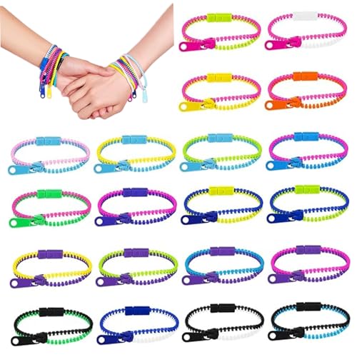 Pesoncarl 20 Stück Reißverschlussarmbänder für Kinder, 7, 5 Zoll farbenfrohes Zappelarmband, Stressabbau sensorische Spielzeuge für Geburtstagsfeier Gefälscht Junge Mädchen Pesoncarl 20 Stück Reißverschlussarmbänder für Kinder, 7, 5 Zoll farbenfrohes Zappelarmband, Stressabbau sensorische Spielzeuge für Geburtstagsfeier Gefälscht Junge Mädchen von Pesoncarl