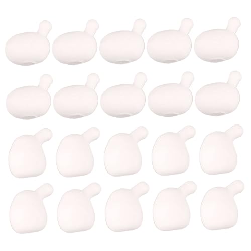 Pesoncarl 20 Stück Stressspielzeug Anti -Angst -Inner -Ball -Ersatz für Squeeze Toy 2 Größen DIY Weiß weiche Flexible FUUNY Dekompression Spielzeug für Kinder Erwachsene Wen, Frauen von Pesoncarl