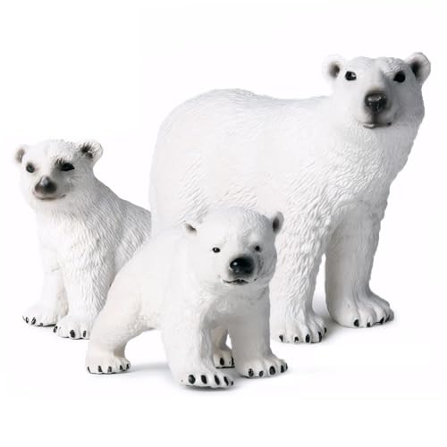 Pesoncarl 3pcs Polarbär, realistische Kunsttiere Figuren, 3 Größen Polarbär Figur Modell pädagogisches Lernspielzeug Geburtstagstorte Tiere Spielzeug für Kinder Junge Mädchen Pesoncarl 3pcs Polarbär, realistische Kunsttiere Figuren, 3 Größen Polarbär Figur Modell pädagogisches Lernspielzeug Geburtstagstorte Tiere Spielzeug für Kinder Junge Mädchen von Pesoncarl