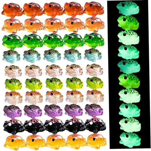 Pesoncarl 50pcs Mini -Harz -Frösche, leuchtende winzige Frösche, 1, 1 x 0, 6 Zoll Mini -Harzfiguren für Moss Landschaft Fairy Garden Dollhouse DIY Terrarium Craft Dekor, zufällige Farbe Pesoncarl 50pcs Mini -Harz -Frösche, leuchtende winzige Frösche, 1, 1 x 0, 6 Zoll Mini -Harzfiguren für Moss Landschaft Fairy Garden Dollhouse DIY Terrarium Craft Dekor, zufällige Farbe von Pesoncarl