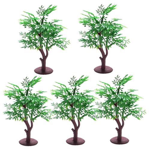Pesoncarl 5pcs Minibäume, künstliche Plastikmodellbäume, wartungsarme Mehrzweck-Vielzahl für DIY-Handwerksgebäude Modelllandschaftslandschaft, grün, Spielzeug Pesoncarl 5pcs Minibäume, künstliche Plastikmodellbäume, wartungsarme Mehrzweck-Vielzahl für DIY-Handwerksgebäude Modelllandschaftslandschaft, grün, Spielzeug von Pesoncarl