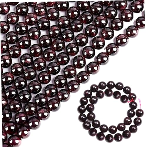 Pesoncarl 60pcs Granatperlen, 6 mm Glatte Runde Edelsteinperlen, DIY -Kristall -Energiestein für Schmuckzubehör Pesoncarl 60pcs Granatperlen, 6 mm Glatte Runde Edelsteinperlen, DIY -Kristall -Energiestein für Schmuckzubehör von Pesoncarl
