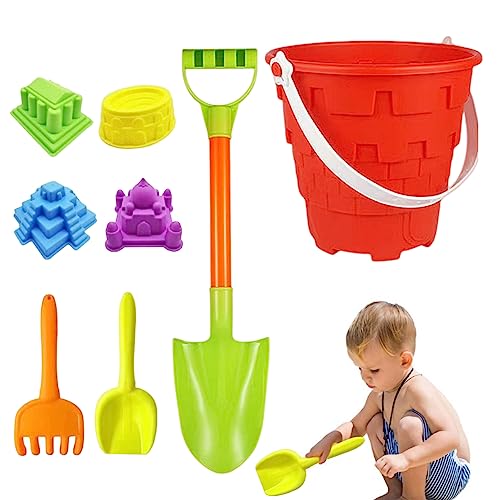 Pesoncarl 8pcs Strandspielzeug für Kinder Sandspielzeug beinhaltet Strandeimer, Sandform, Schaufel, Rechen, Sifter -Schaufeln, Schloss - Eimer und Schaufel, Sport im Freien Pesoncarl 8pcs Strandspielzeug für Kinder Sandspielzeug beinhaltet Strandeimer, Sandform, Schaufel, Rechen, Sifter -Schaufeln, Schloss - Eimer und Schaufel, Sport im Freien von Pesoncarl