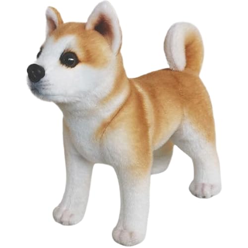Pesoncarl Akita gefülltes Tier, realistischer Welpe Plüsch mit kurzem Bein und Schwanz, teurem Hund Plüsch mit Ohren, Nicht abgestoßenes Baumwollhundtier für Zuhause, Büro, Party, Stehen, Spielzeug Pesoncarl Akita gefülltes Tier, realistischer Welpe Plüsch mit kurzem Bein und Schwanz, teurem Hund Plüsch mit Ohren, Nicht abgestoßenes Baumwollhundtier für Zuhause, Büro, Party, Stehen, Spielzeug von Pesoncarl