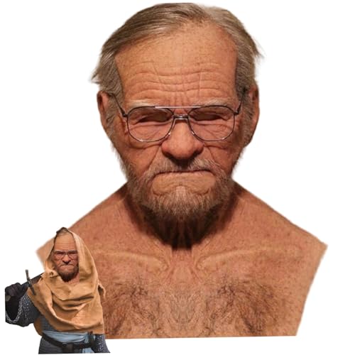 Pesoncarl Alte Mannmaske, realistische atmungsaktiv von Pesoncarl