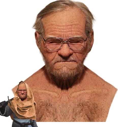 Pesoncarl Alte Mannmaske, realistische atmungsaktiv Pesoncarl Alte Mannmaske, realistische atmungsaktiv von Pesoncarl