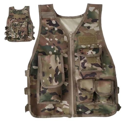Pesoncarl Armeekostüm für Jungen, 600D -Tarnatmesser -Kinderweste mit Paketen und verstellbaren Panels, Jungenweste für Spiele oder Training, großes Spielzeug, Spielzeug Pesoncarl Armeekostüm für Jungen, 600D -Tarnatmesser -Kinderweste mit Paketen und verstellbaren Panels, Jungenweste für Spiele oder Training, großes Spielzeug, Spielzeug von Pesoncarl