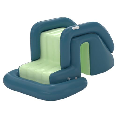 Pesoncarl Aufblasbar Pool Slide PVC Schwimmbad gleitet breite Stufen Sommerspaß für Kinder aufblasbares Wasser für draußen im Haus im Hinterhof, Strandspielzeug, Strandspielzeug von Pesoncarl