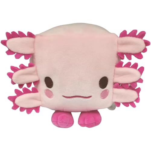 Pesoncarl Axolotl Plüsch 6x6x4 süße Axolotl gefülltes Tier weiche Plüschkissen Geschenke für Jungen Mädchen Geburtstag Halloween Dekorationen von Pesoncarl