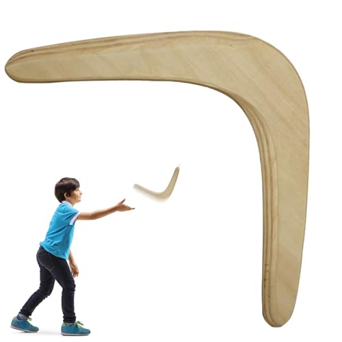 Pesoncarl Boomerangs, Boomerang hölzerne v-förmige 13 x 2 Zoll Bumerangs für Kinder Erwachsene tragbare Ersatz-Outdoor-Spielzeug für Rasen Beach Camping von Pesoncarl