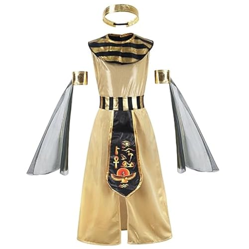 Pesoncarl Cleopatra -Kostüm, ausgefallene ägyptische Kostümkinder mit Accessoires für Cosplay -Party, Halloween, Weihnachten, Festivalfeierlichkeiten, mittlere, Heimküche Pesoncarl Cleopatra -Kostüm, ausgefallene ägyptische Kostümkinder mit Accessoires für Cosplay -Party, Halloween, Weihnachten, Festivalfeierlichkeiten, mittlere, Heimküche von Pesoncarl