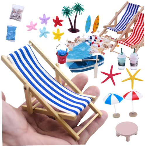 Pesoncarl Dollhouse Dekoration Miniatur Strandzubehör Mini Regenschirme Stuhl Spielzeug Sommer Ozeankuchen Topper 25 Stück, Strandspielzeug Pesoncarl Dollhouse Dekoration Miniatur Strandzubehör Mini Regenschirme Stuhl Spielzeug Sommer Ozeankuchen Topper 25 Stück, Strandspielzeug von Pesoncarl