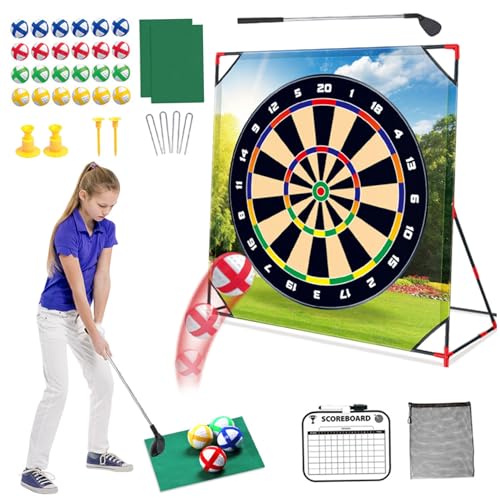 Pesoncarl Golf-Chipping-Spiel, tragbares Sticky Golf Pro, Eltern-Kind-Interaktions-Yard-Spiele für Innenräume, Outdoor von Pesoncarl