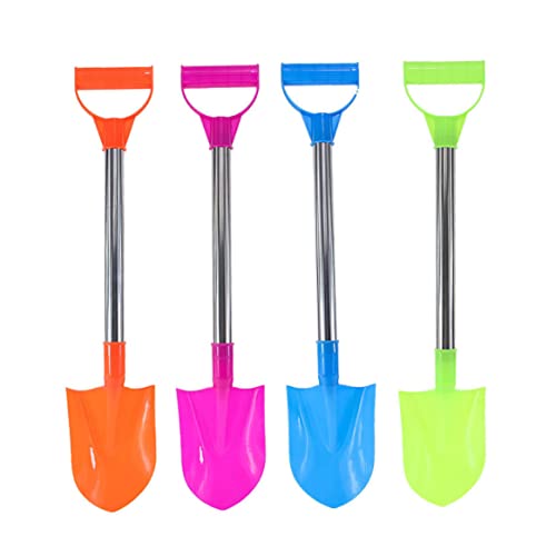 Pesoncarl Kinder Sandschaufel Kunststoff Schneesand Graben Spatenspielzeug mit Edelstahlgriff 4pcs zufällige Farbe, Spielzeug von Pesoncarl