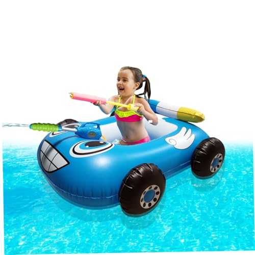 Pesoncarl Kinderpool Schwimmen mit Wasserpistole aufblasbar Schwimmschwimmflocken Sommerspielzeug für Junge Mädchen Blau, Strandspielzeug Pesoncarl Kinderpool Schwimmen mit Wasserpistole aufblasbar Schwimmschwimmflocken Sommerspielzeug für Junge Mädchen Blau, Strandspielzeug von Pesoncarl