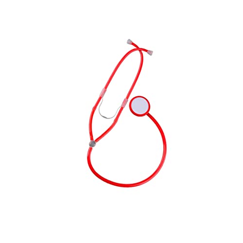 Pesoncarl Krankenschwester Stethoscope Halloween Rollenspiele Cosplay -Kostüme Requisiten Erwachsene Krankenschwester Accessoires Halloween Partyzubehör (1 Stück rot), Dress Up Trep Play von Pesoncarl